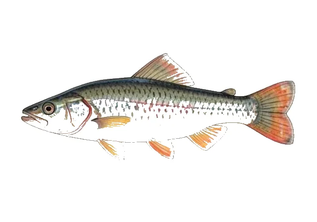 Blotched Gambusia field guide illustration