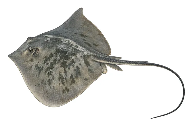 Southern Stingray field guide illustration
